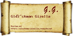 Glückman Gizella névjegykártya